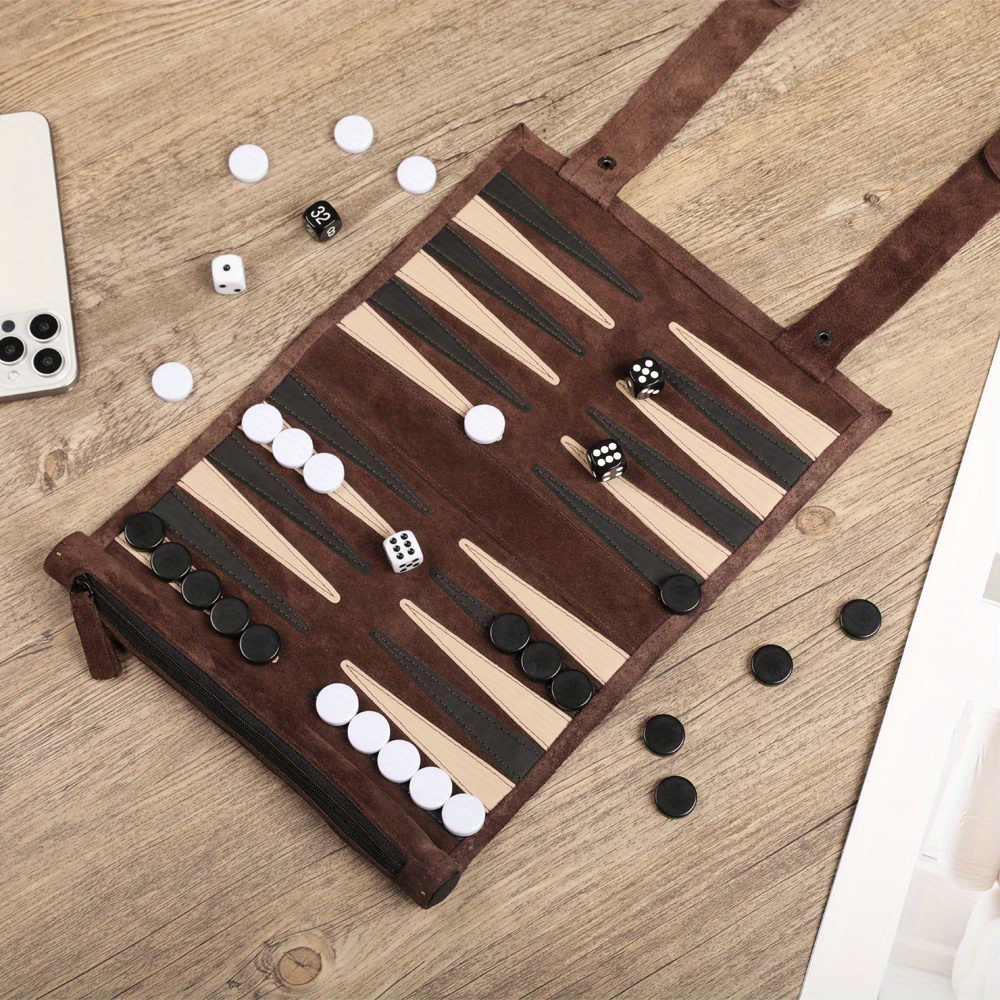Board Game Operation - Portable Backgammon Storage Bag Travel Set