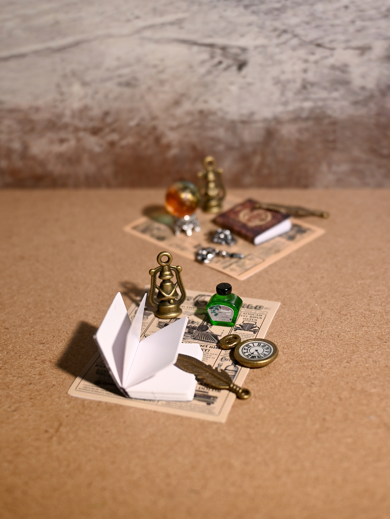 Miniature Terrain Set - Miniature Replica Magic Vintage Book Set,