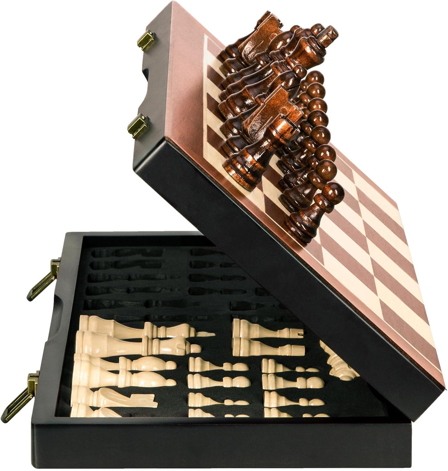 Magnetic Travel Chess - Magnetic Wooden Chess Set 15 Inch
