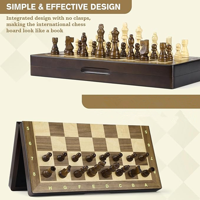 New Magnetic wooden board 38cm - Magnetic Travel Chess reseña y precio