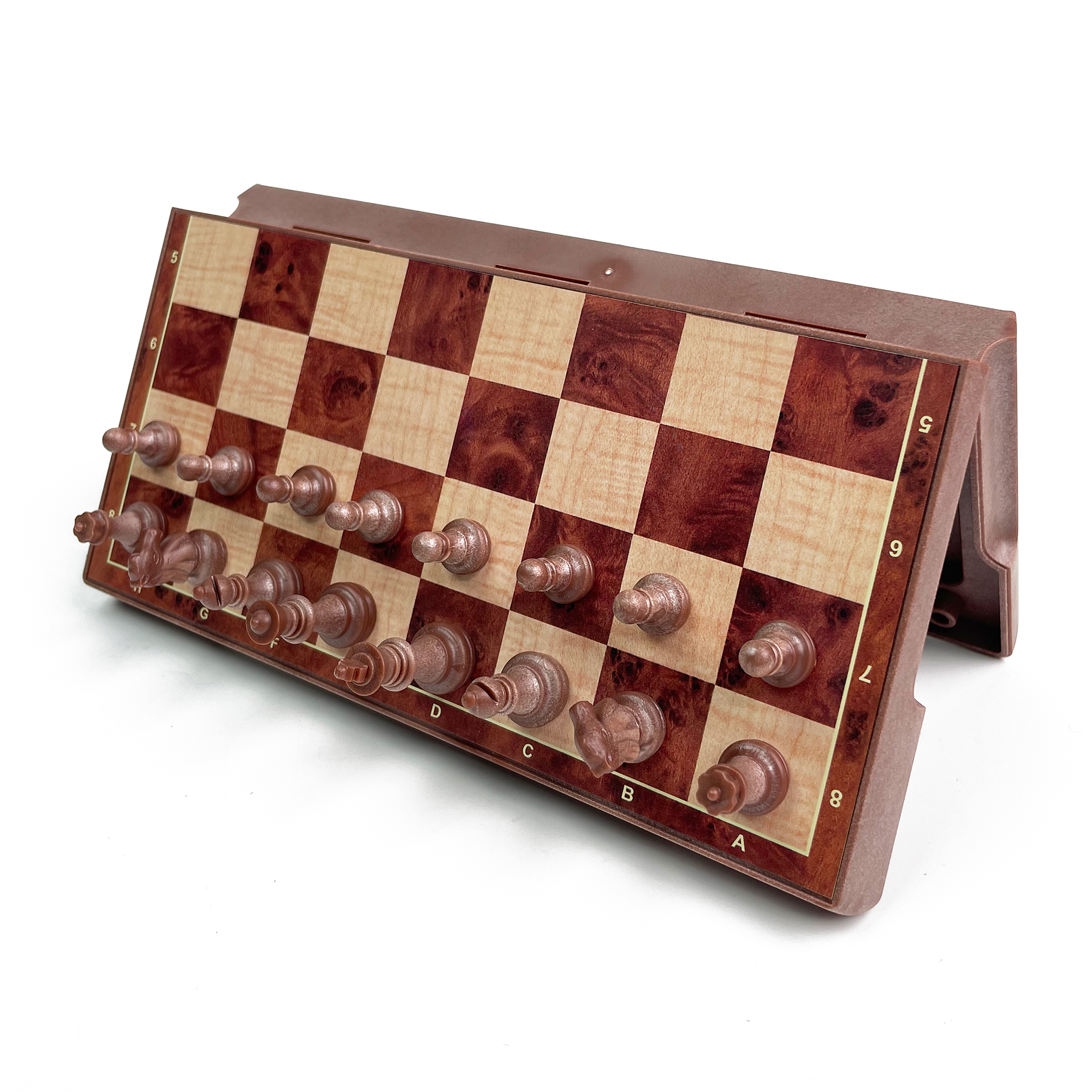 2-in-1 Foldable Magnetic Woodg - Magnetic Travel Chess reseña y precio