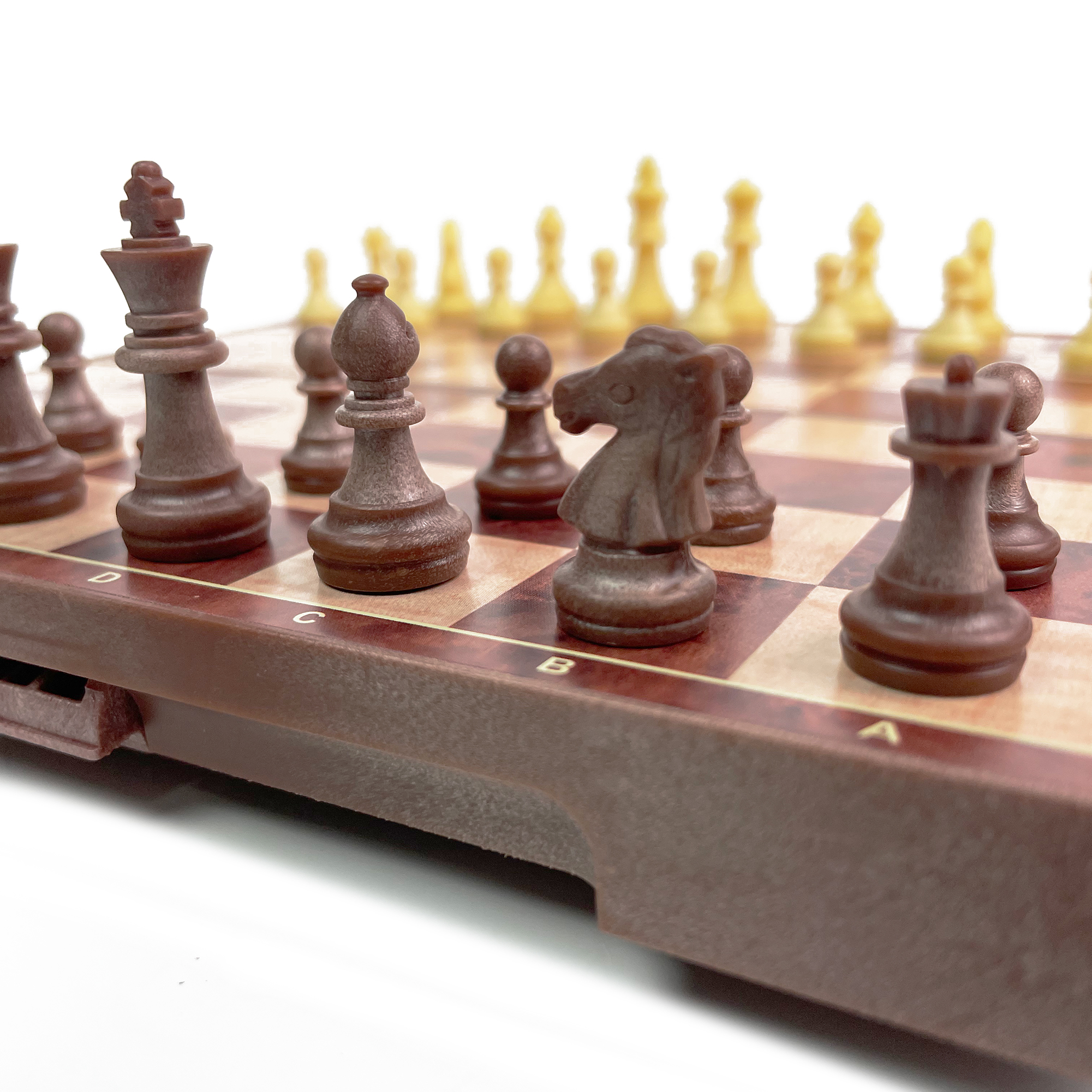 2-in-1 Foldable Magnetic Woodg - Magnetic Travel Chess reseña y precio