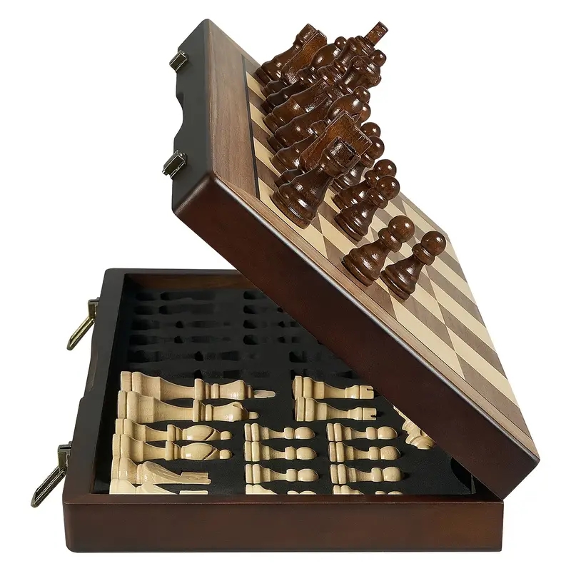39.3cm/15.47inch magnetic wood - Magnetic Travel Chess reseña y precio