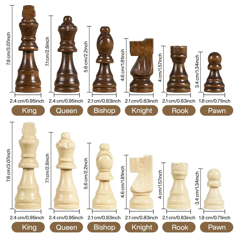 39.3cm/15.47inch magnetic wood - Magnetic Travel Chess reseña y precio
