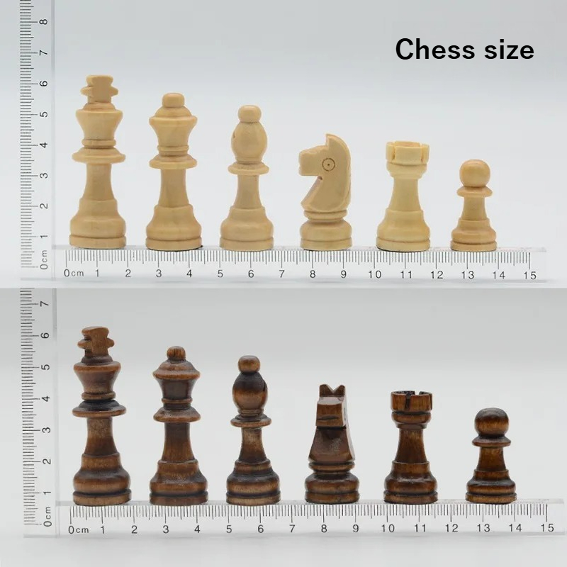 Round Solid Wood Magnetic Ches - Magnetic Travel Chess reseña y precio