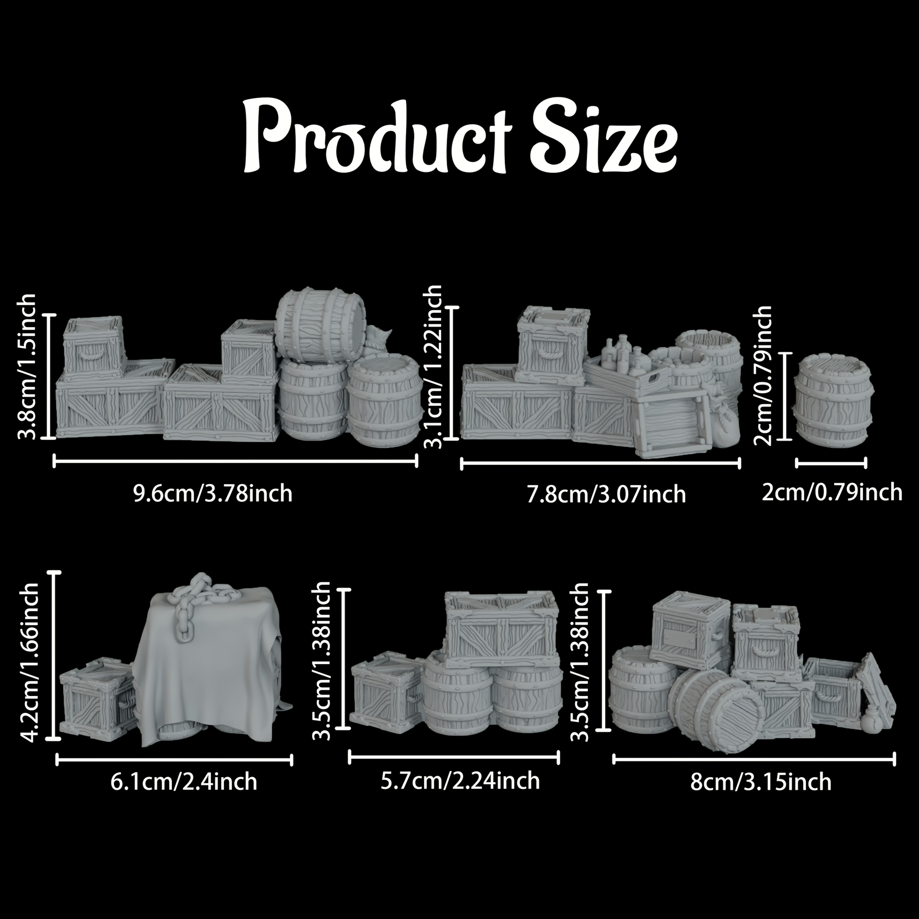 RPG Terrain Accessories, RPG M - Miniature Terrain Set reseña y precio