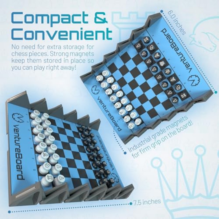 New 6 Inches Magnetic Unique C - Magnetic Travel Chess reseña y precio