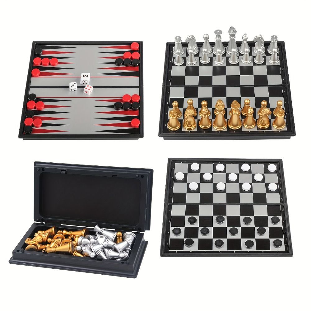 Pocket Size Gold Silver Mini C - Magnetic Travel Chess reseña y precio