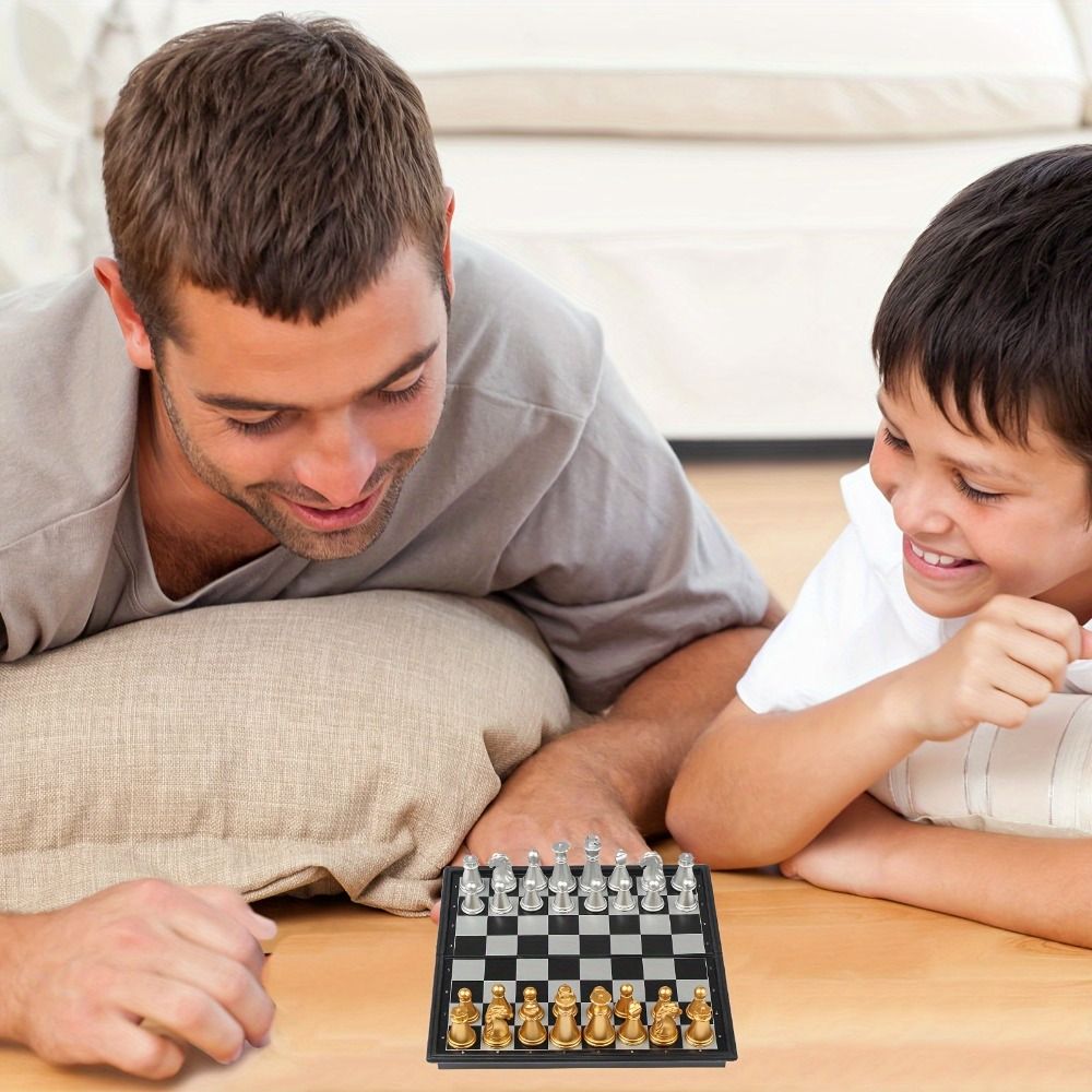 Pocket Size Gold Silver Mini C - Magnetic Travel Chess reseña y precio