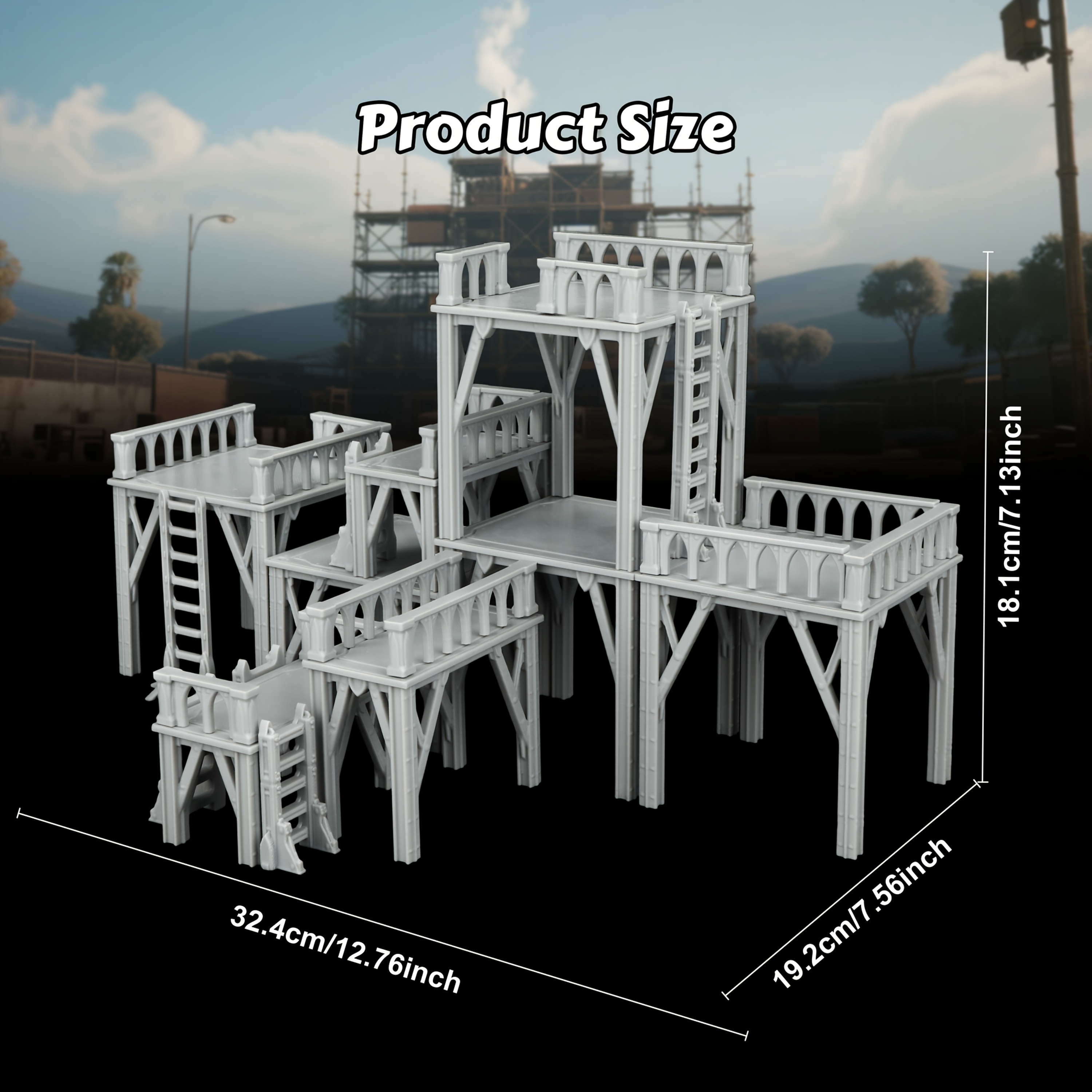 Sci-Fi Scaffolding Mini Terrai - Miniature Terrain Set reseña y precio