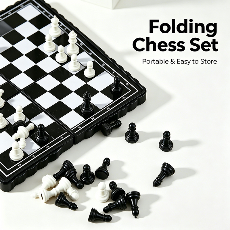 Mini Portable Magnetic Chess S - Magnetic Travel Chess reseña y precio