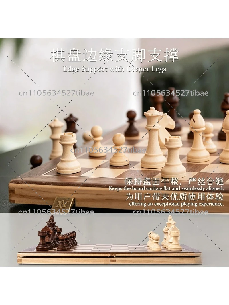 Magnetic Chess Set Solid Wood  - Magnetic Travel Chess reseña y precio