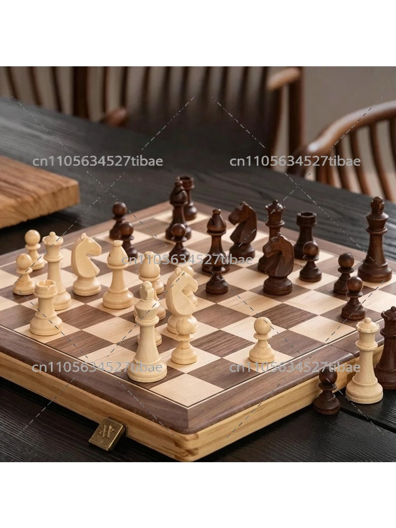 Magnetic Chess Set Solid Wood  - Magnetic Travel Chess reseña y precio