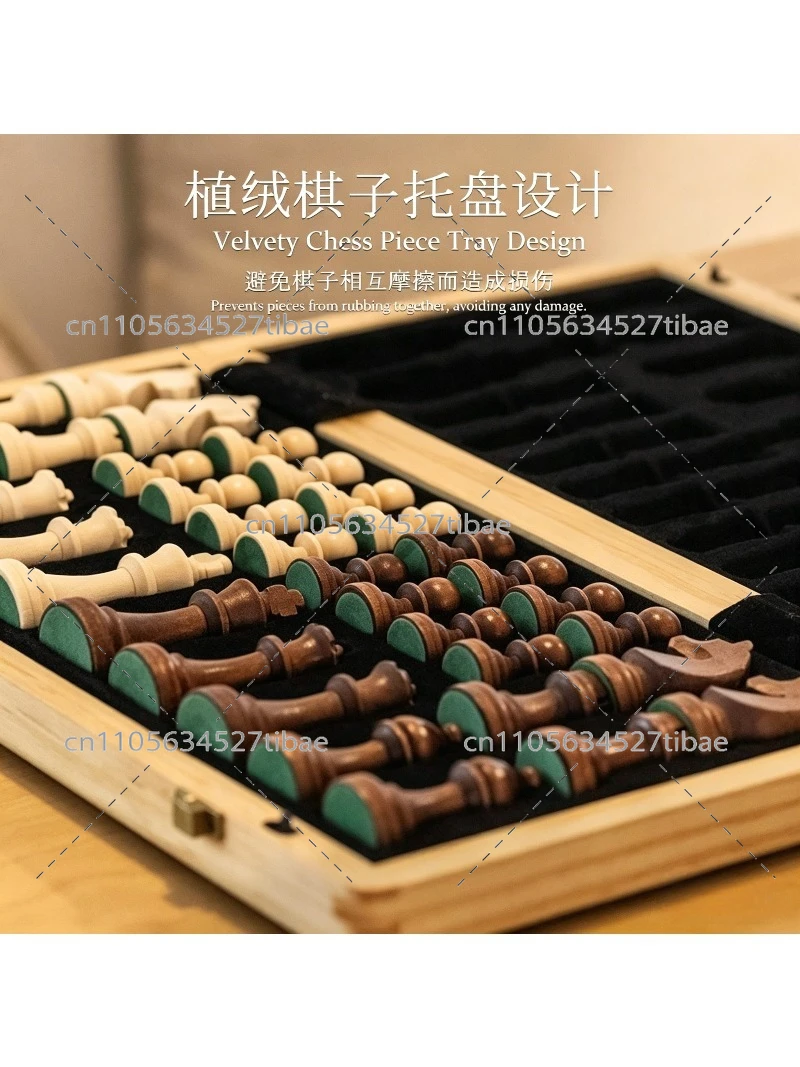 Magnetic Chess Set Solid Wood  - Magnetic Travel Chess reseña y precio