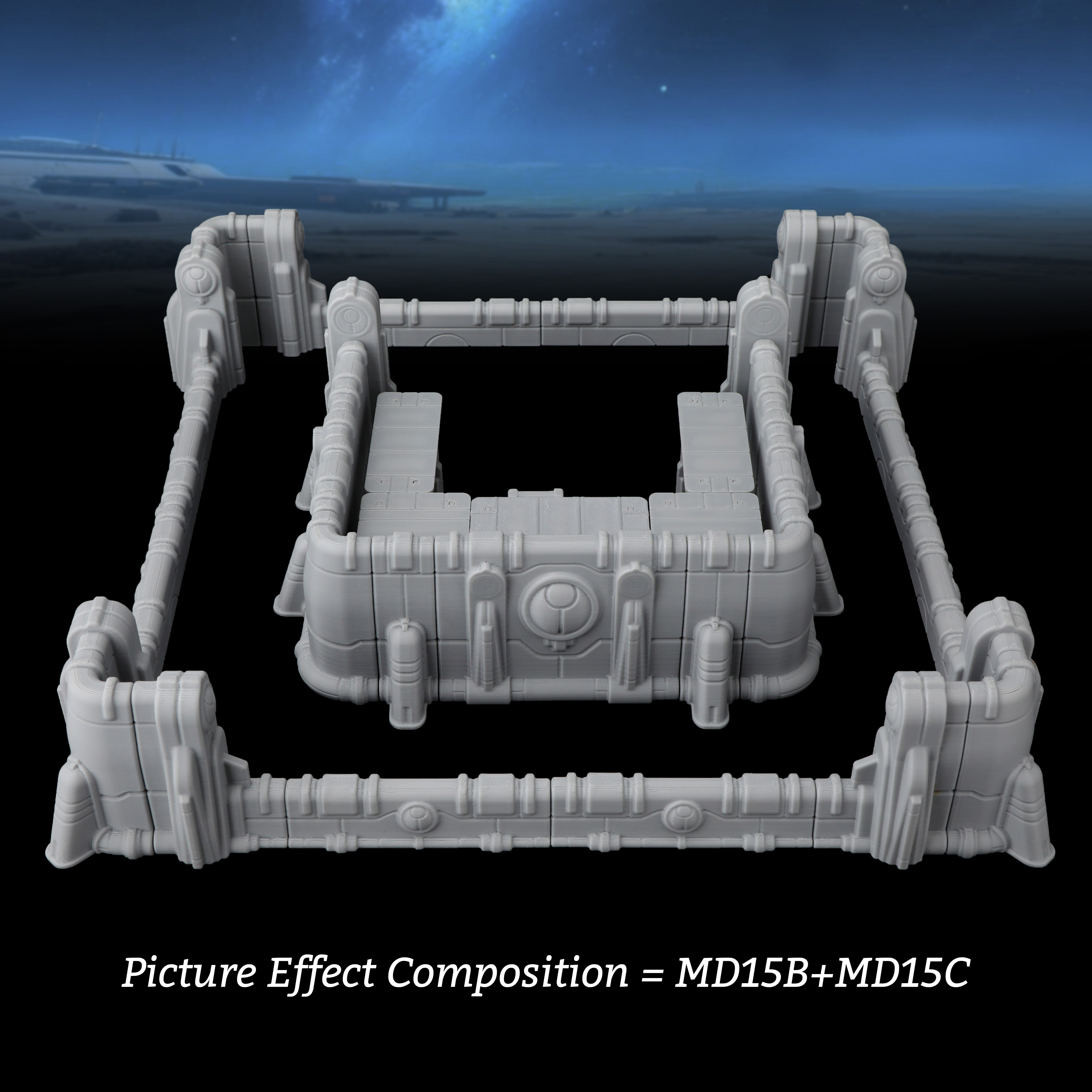 Sci-Fi Modular Fortress Defens - Miniature Terrain Set reseña y precio