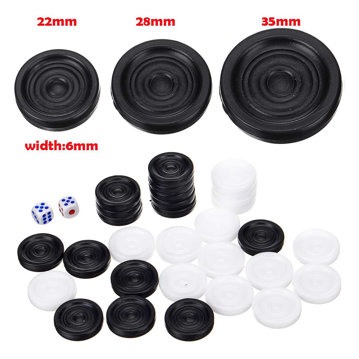 32 PCS Backgammon Chess Piece  - Board Game Operation reseña y precio