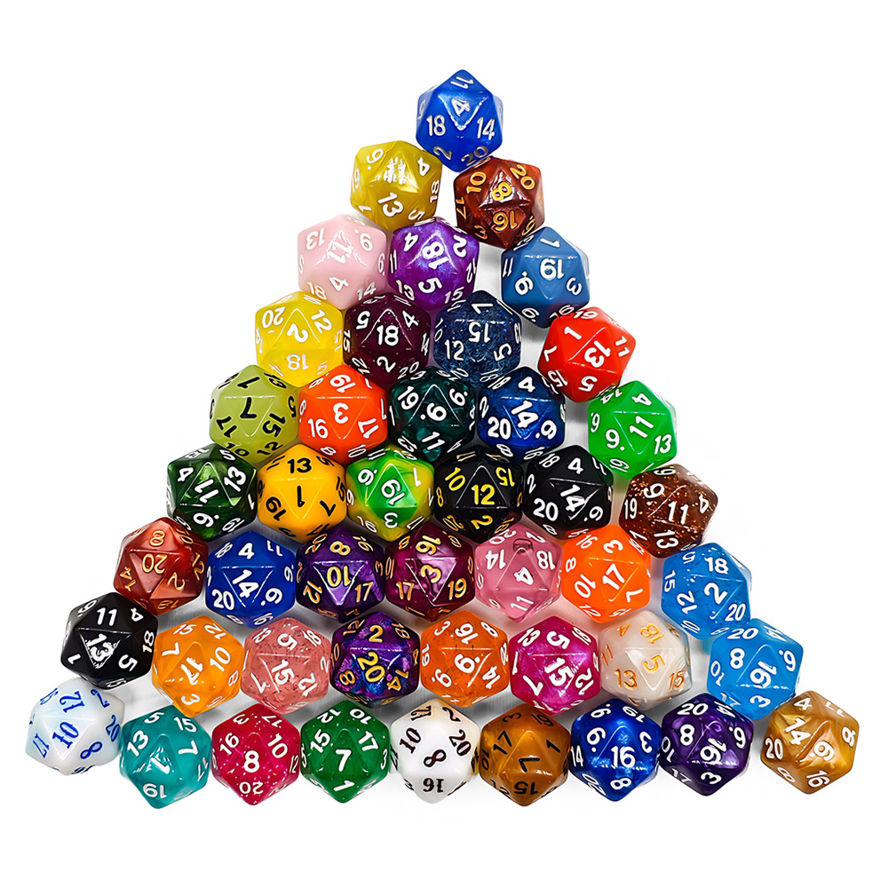 60Pcs Multi-Sided Dices Mixed  - Board Game Land reseña y precio