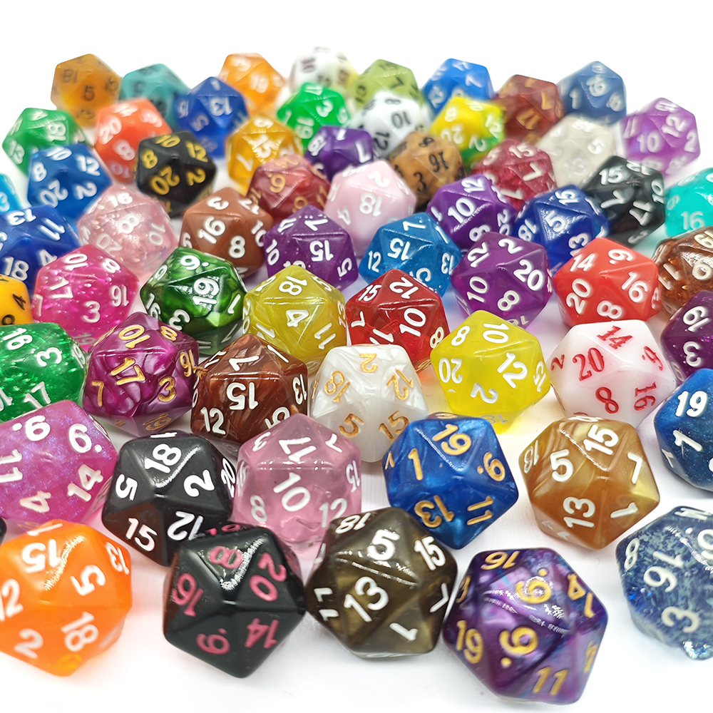 60Pcs Multi-Sided Dices Mixed  - Board Game Land reseña y precio