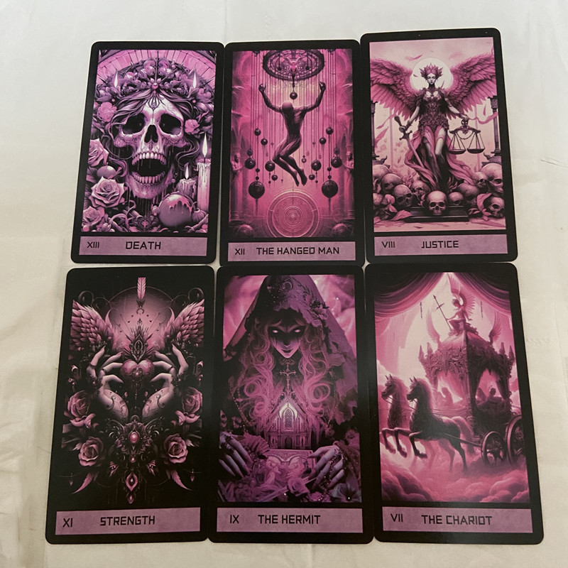 Pink Gothic Tarot Deck 78 card - Board Game Of Life reseña y precio