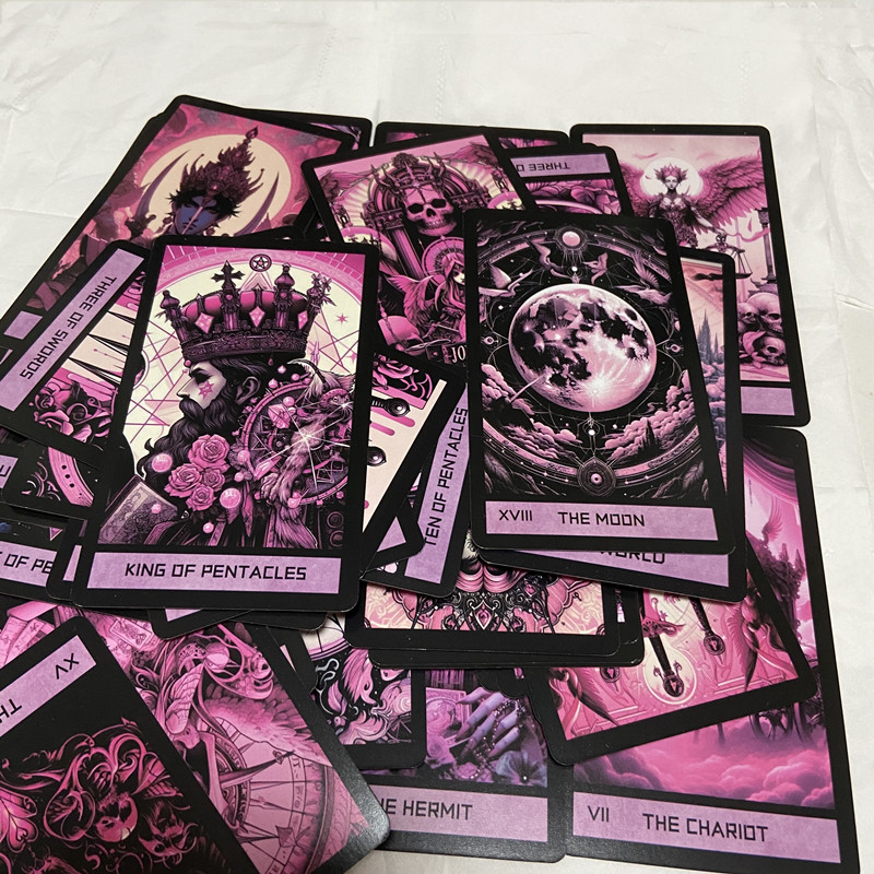 Pink Gothic Tarot Deck 78 card - Board Game Of Life reseña y precio