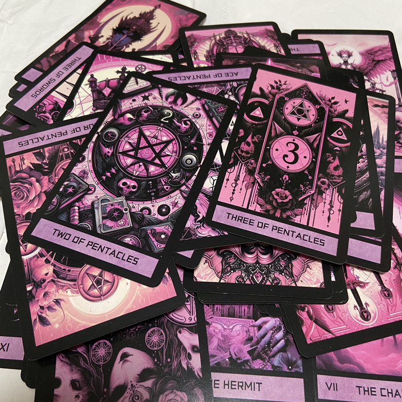 Pink Gothic Tarot Deck 78 card - Board Game Of Life reseña y precio