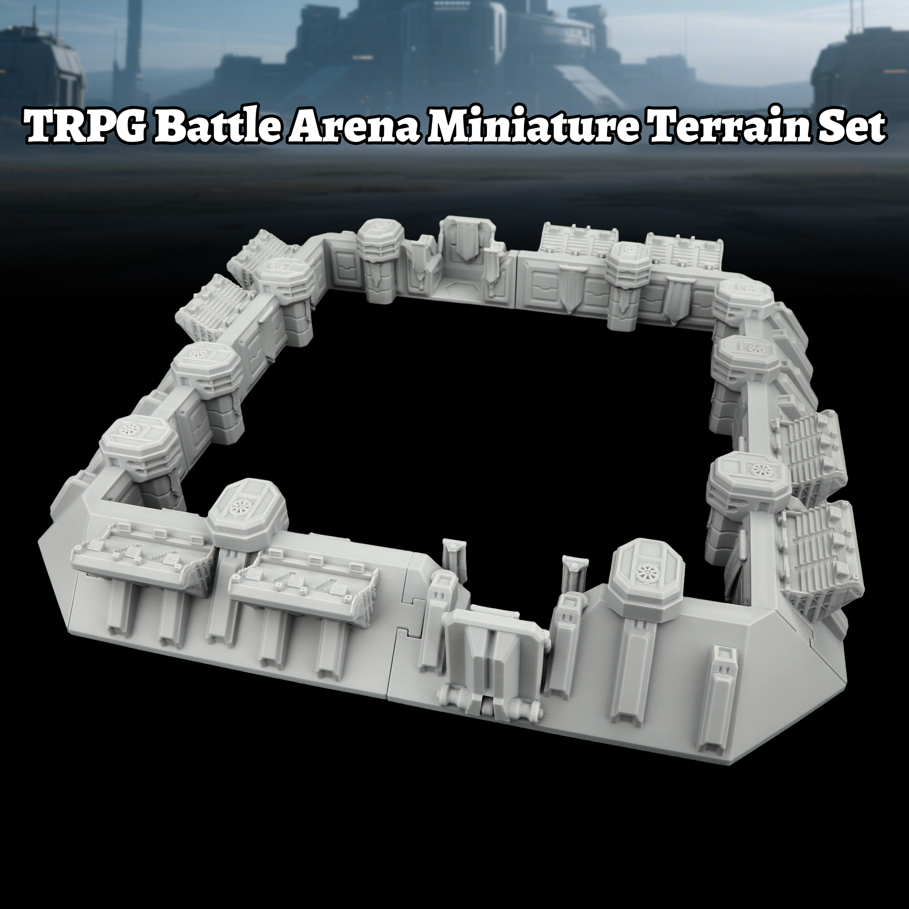 Sci-Fi Arena Terrain Set - Gre - Miniature Terrain Set reseña y precio