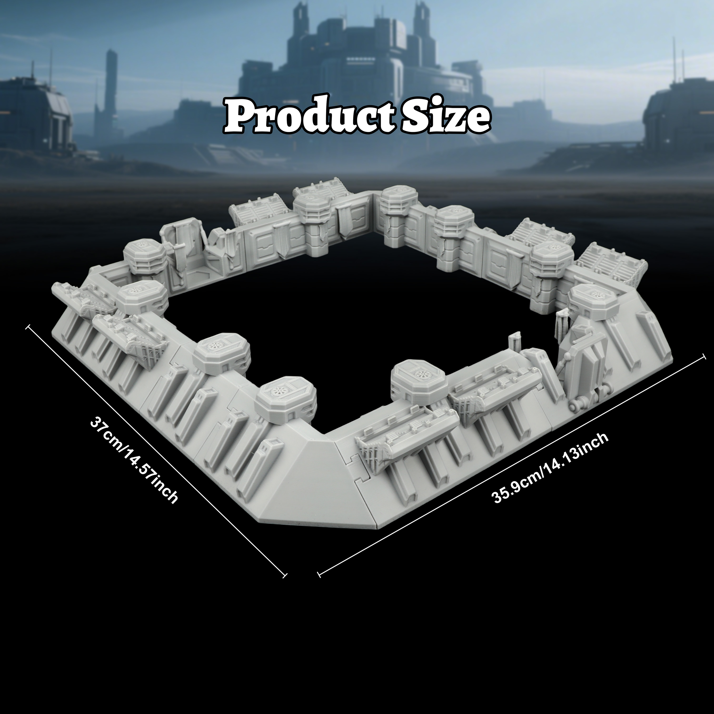 Sci-Fi Arena Terrain Set - Gre - Miniature Terrain Set reseña y precio