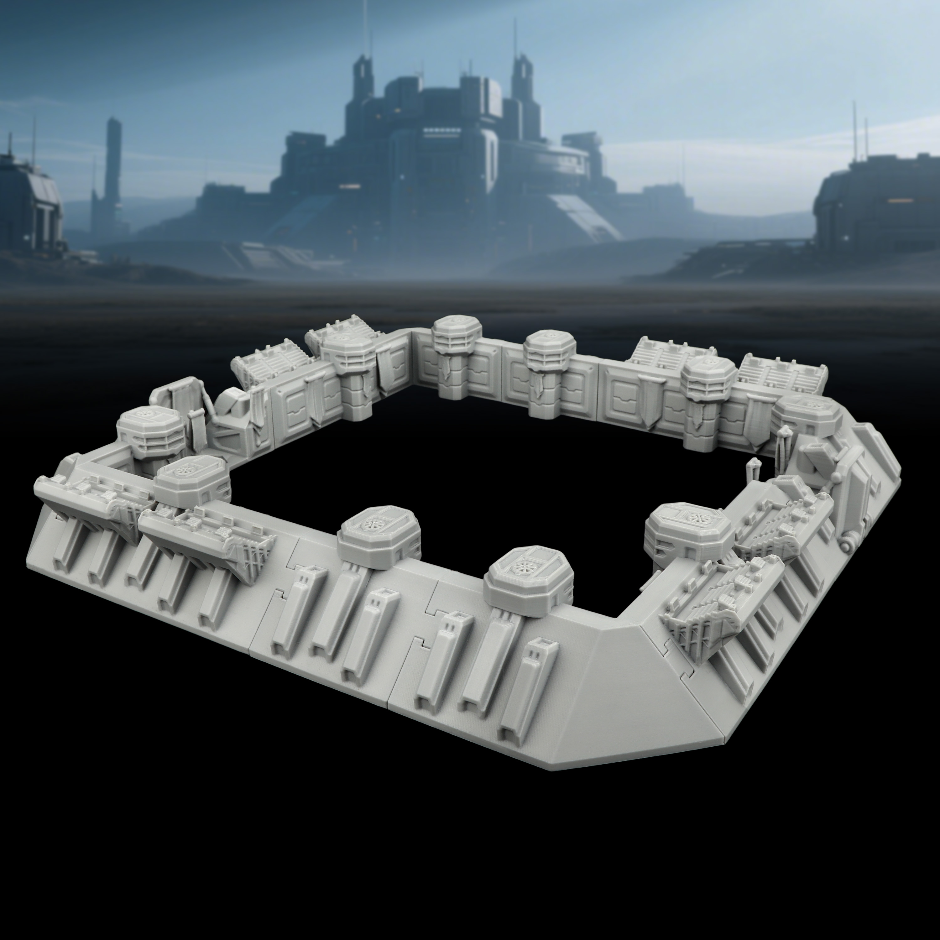 Sci-Fi Arena Terrain Set - Gre - Miniature Terrain Set reseña y precio