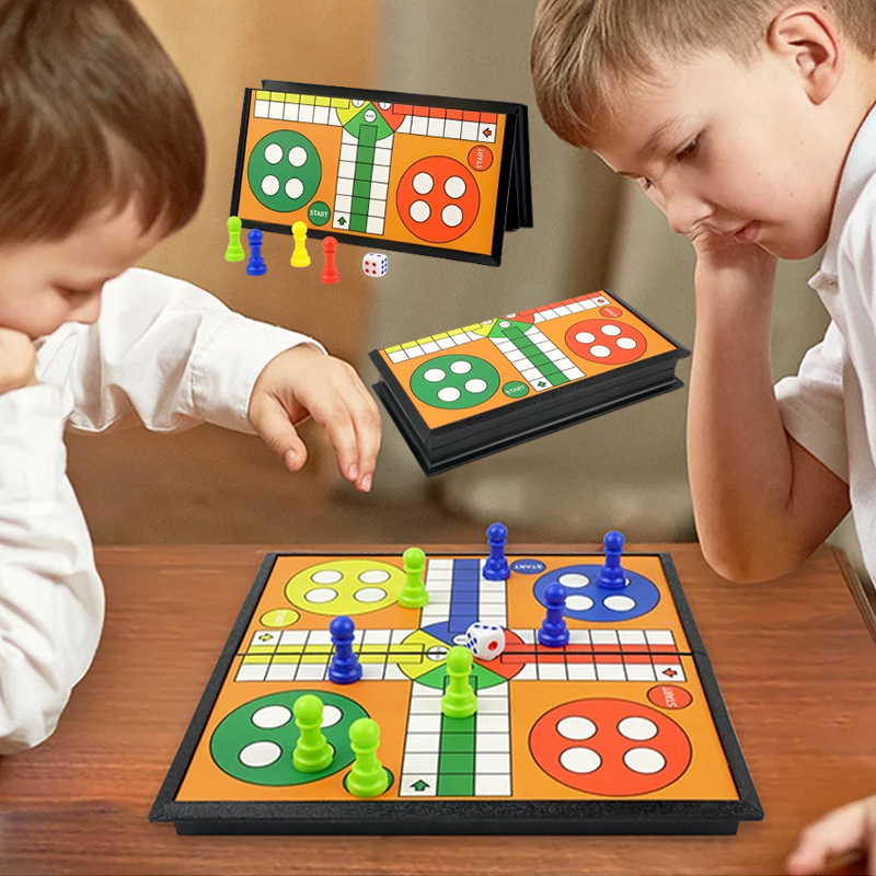 Portable Ludo Chess Backgammon - Board Game Operation reseña y precio