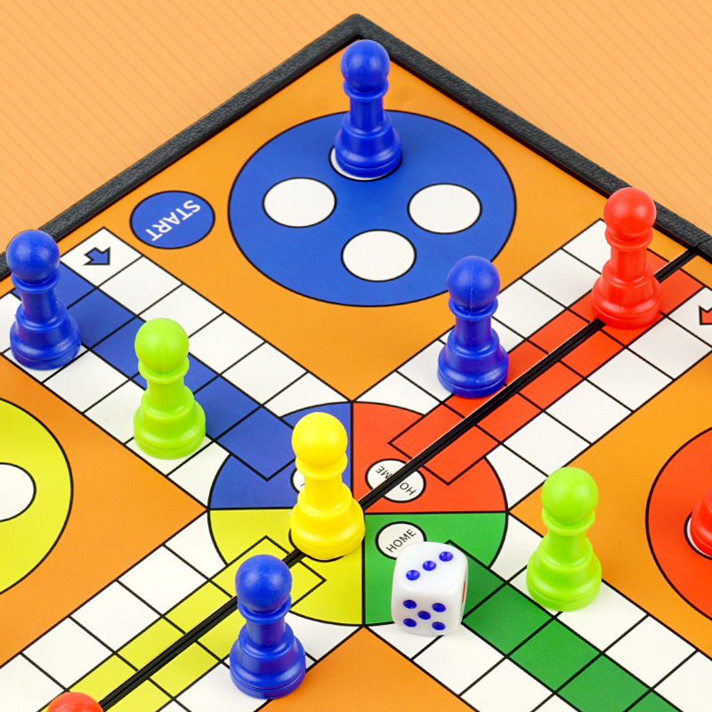 Portable Ludo Chess Backgammon - Board Game Operation reseña y precio