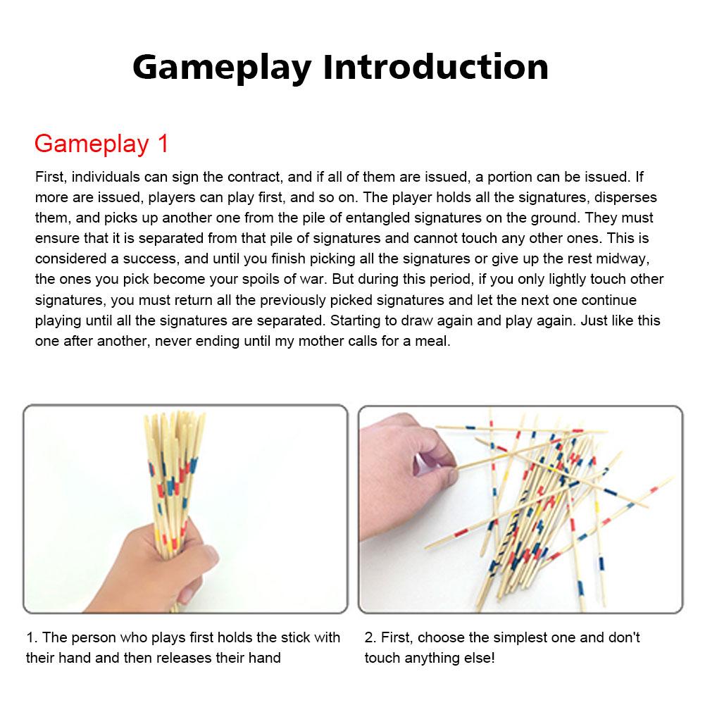 1Set Traditional Mikado Spiel  - Board Game Multiplayer reseña y precio