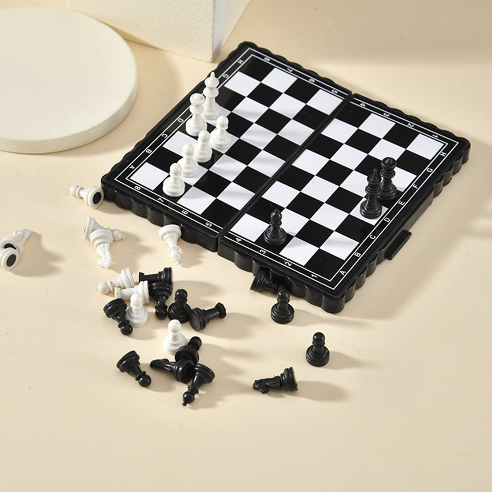 Folding Chessboard Board Game  - Magnetic Travel Chess reseña y precio
