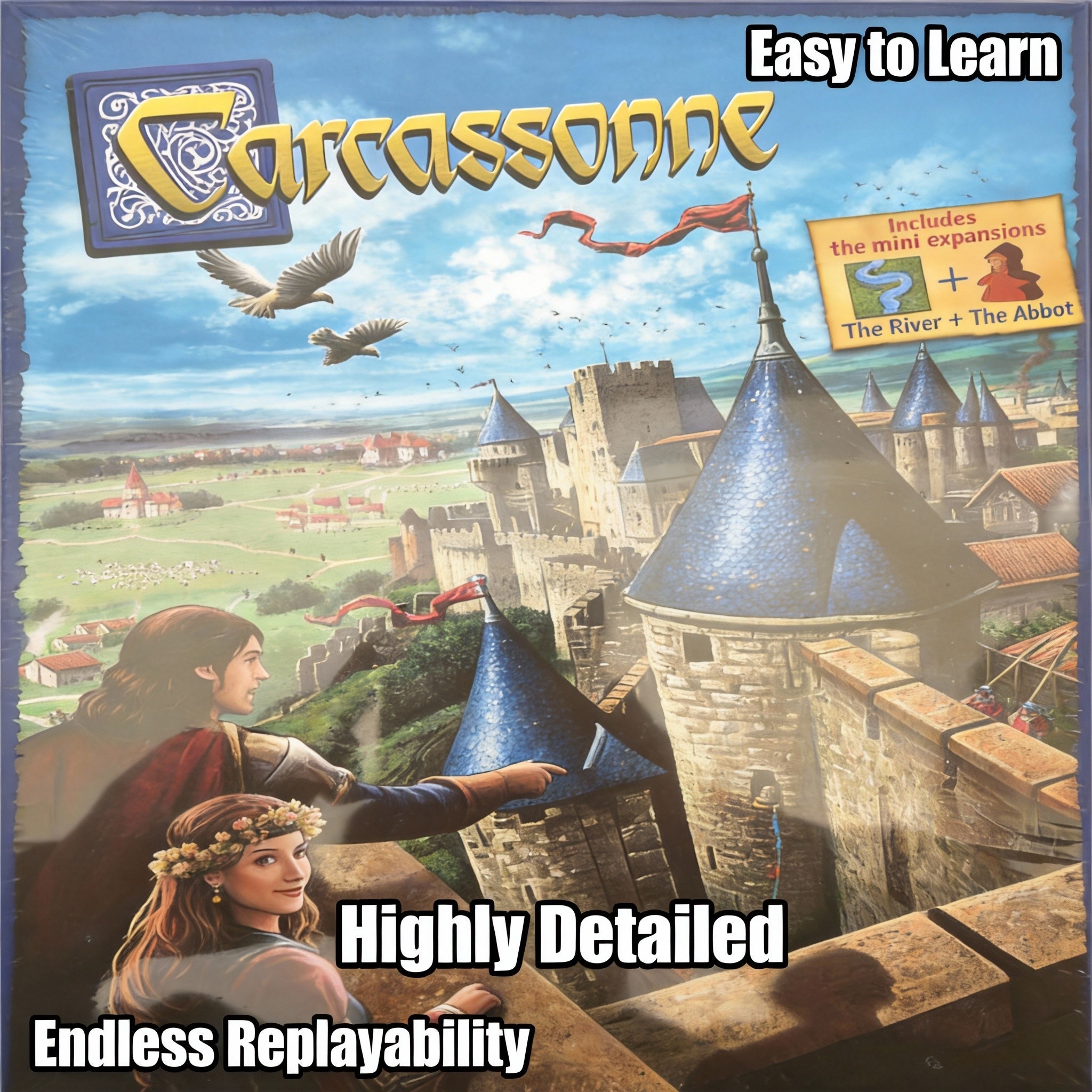 Carcassonne （English Edition）  - Board Game Multiplayer reseña y precio