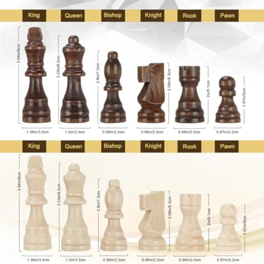 Magnetic Wooden Chess Set for  - Magnetic Travel Chess reseña y precio