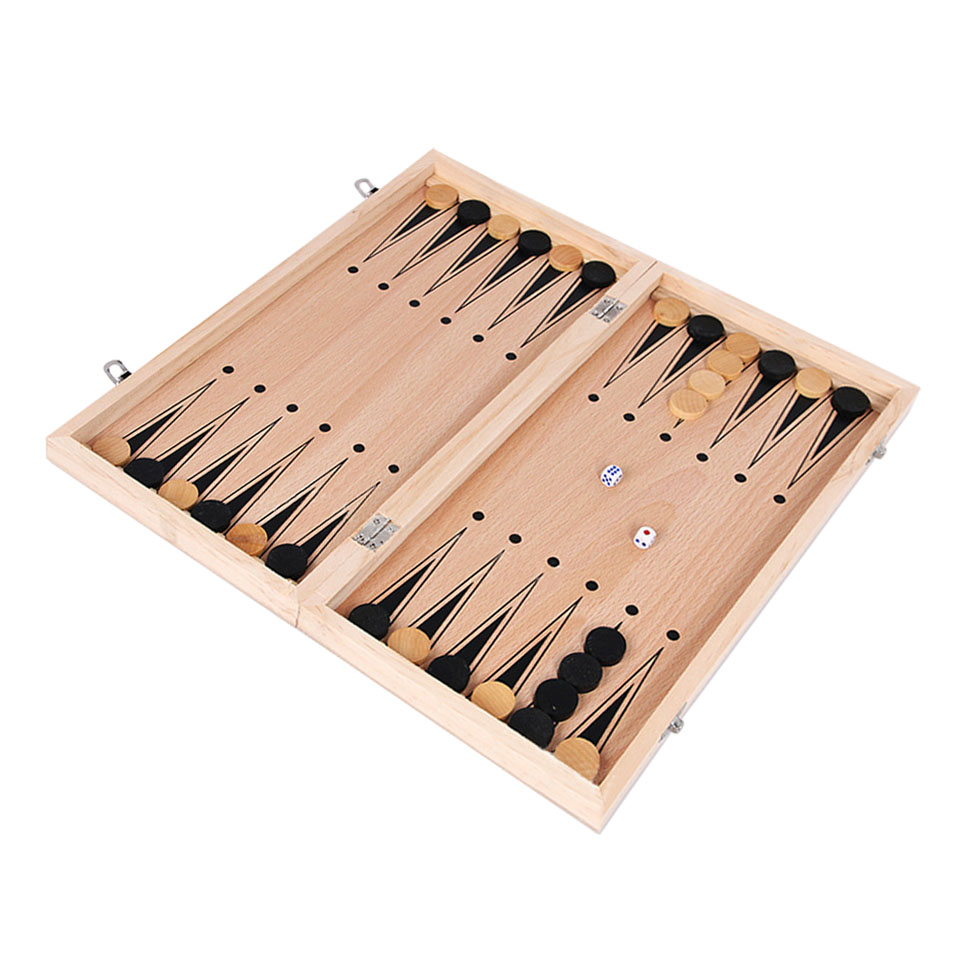 3 in 1 Wooden Chess Backgammon - Board Game Operation reseña y precio