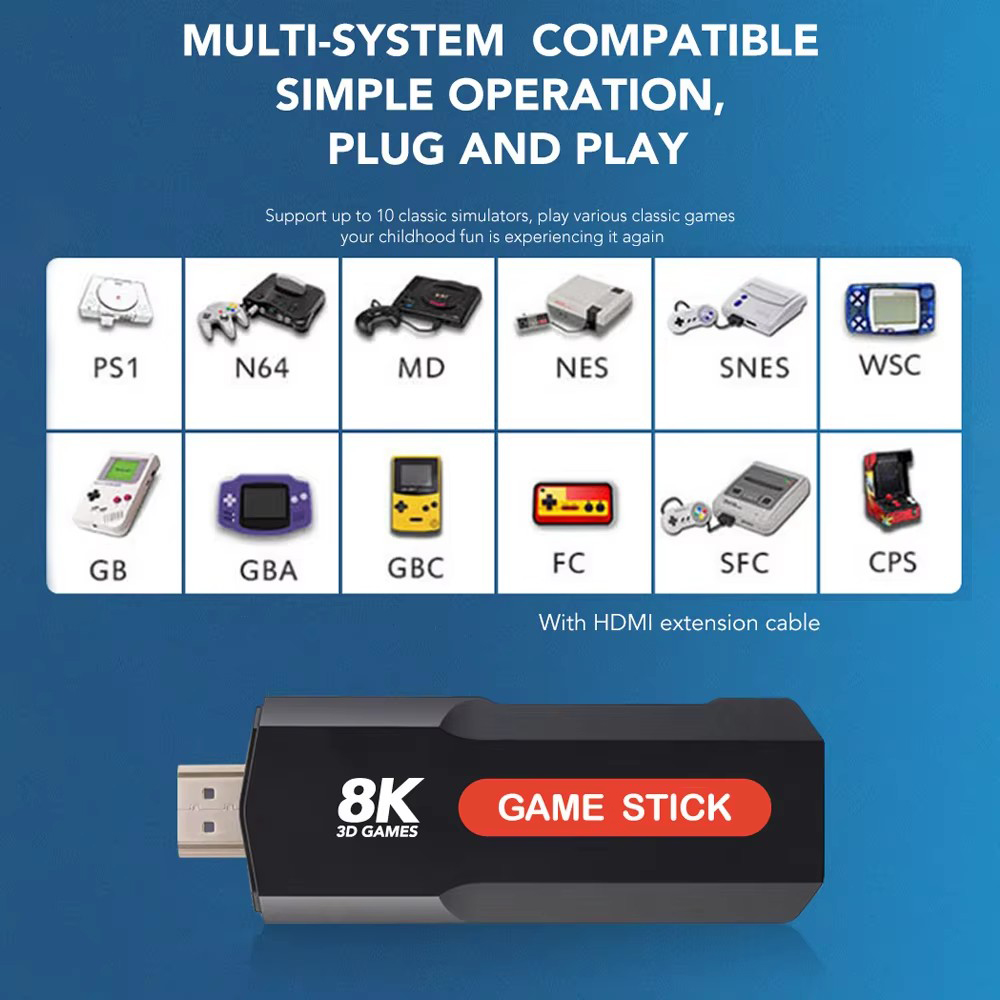 X2 Game Stick HD 4K 8K 3D Cons - Board Game Steam reseña y precio