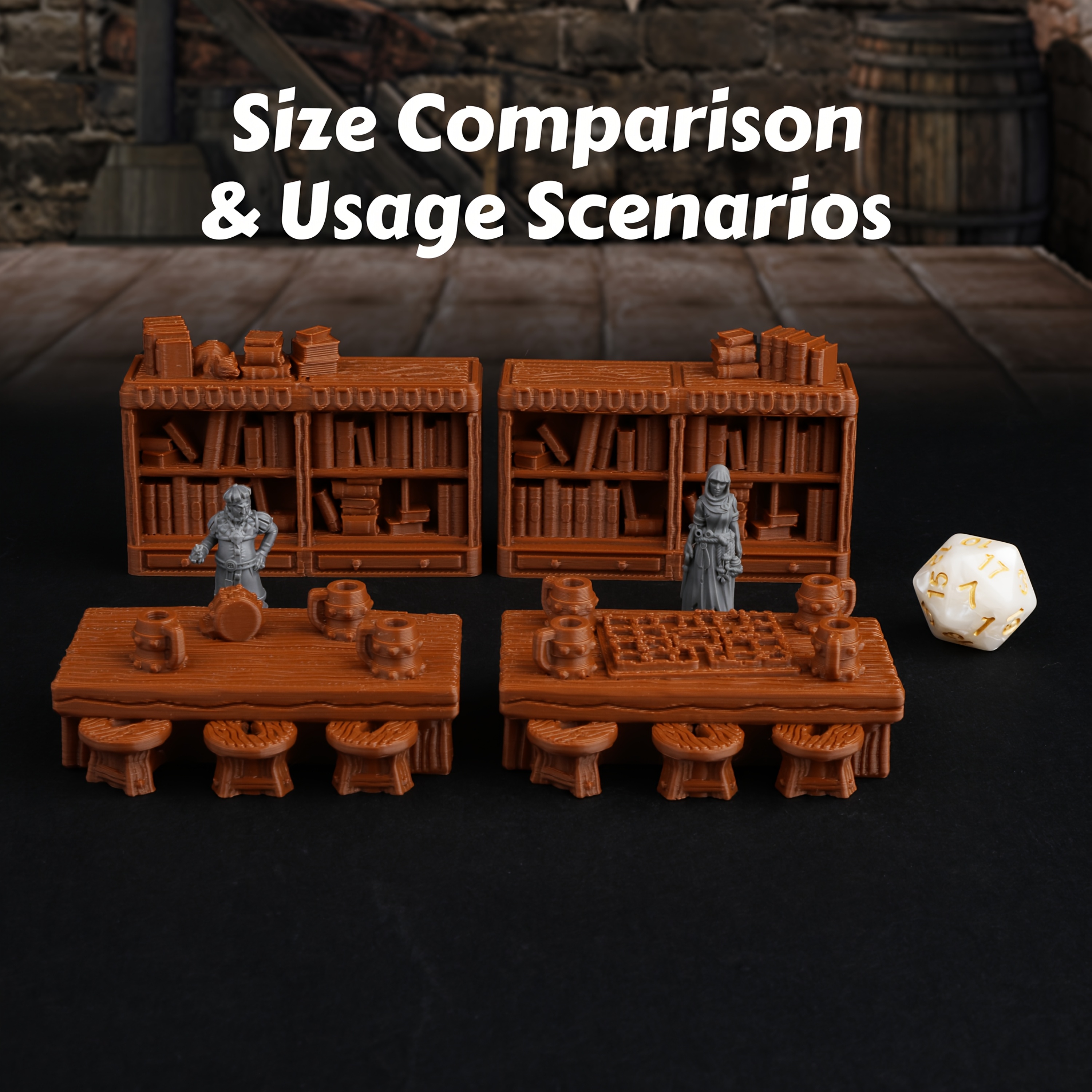 RPG Furniture Miniature Terrai - Miniature Terrain Set reseña y precio