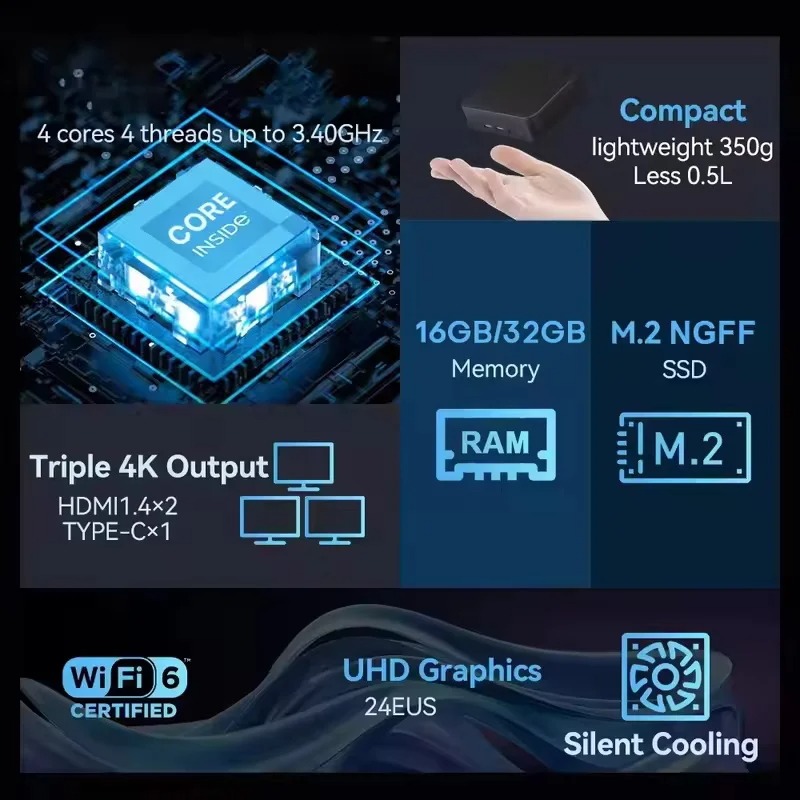 New Intel Core N150 Windows 11 - Board Game Pc reseña y precio