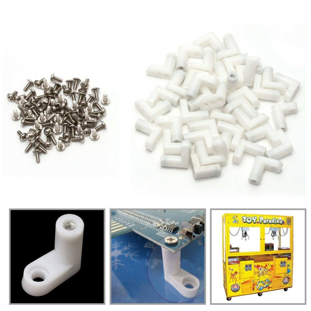 50Pcs L Type Mounting Feet Wit - Board Game Land reseña y precio