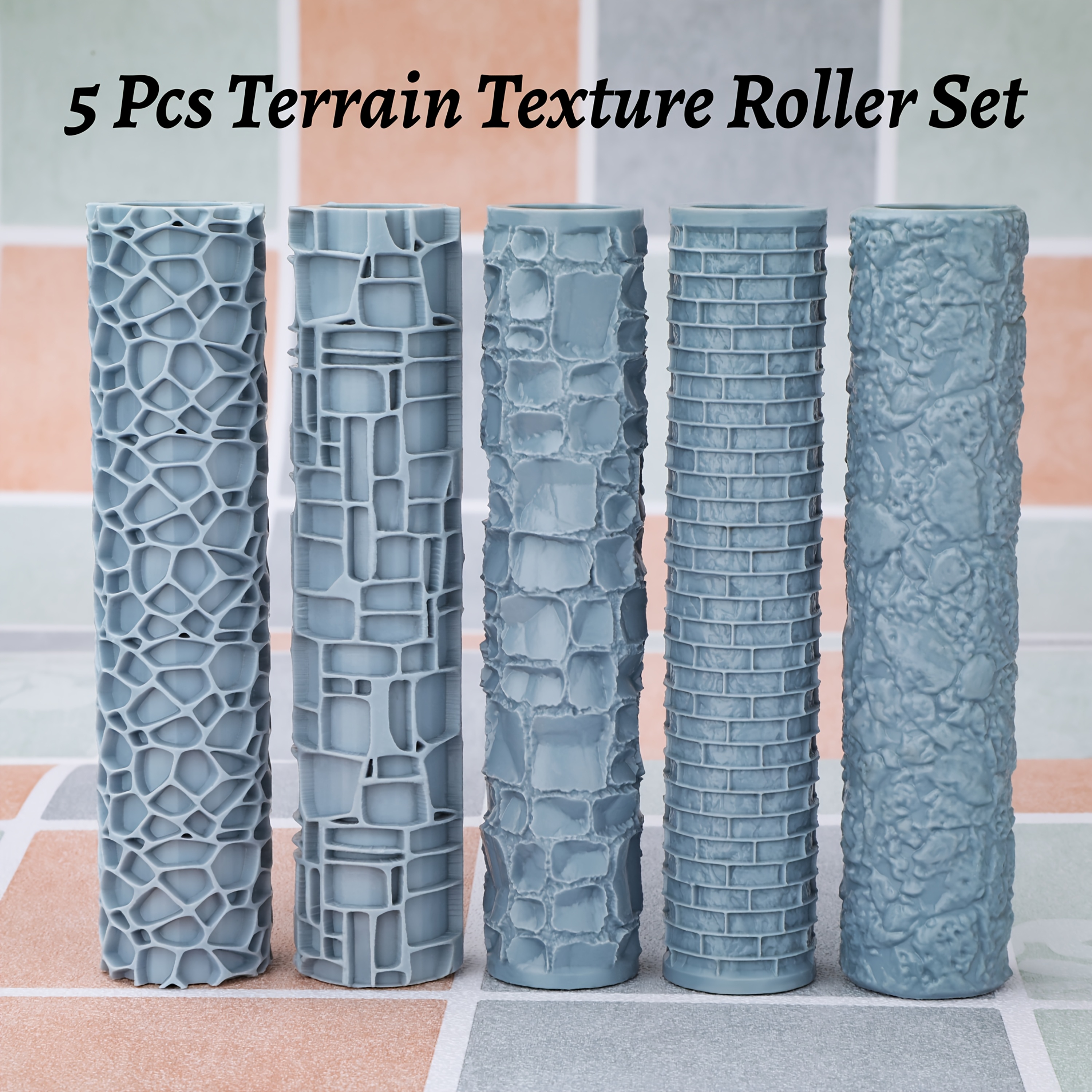 Terrain Texture Roller Set - C - Miniature Terrain Set reseña y precio