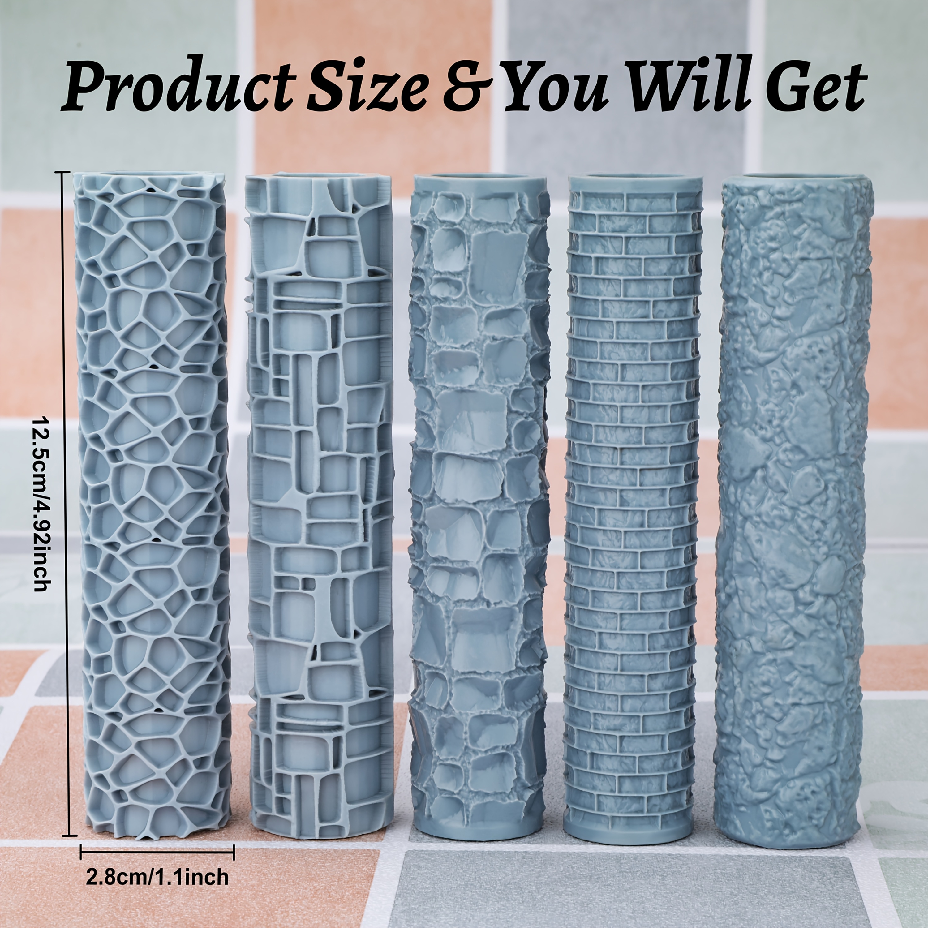 Terrain Texture Roller Set - C - Miniature Terrain Set reseña y precio